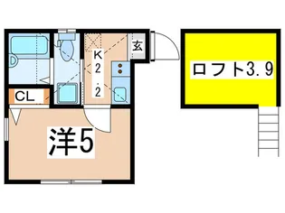 ビクトル山手【2階】の間取り