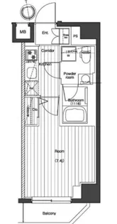 プレミアムキューブG北新宿【2階】の間取り