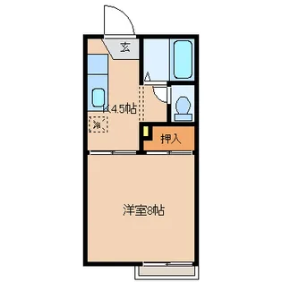 ハイツみのり【1階】の間取り