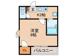 プリマヴェ-ラ梅ヶ枝【5階】の間取り