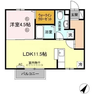 メルメゾン【2階】の間取り