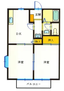 サンビレッジノア F棟【1階】の間取り