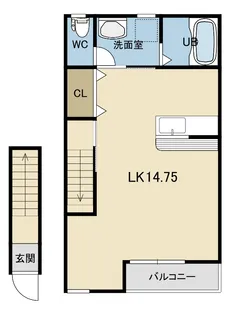 サンハイム河渡本町A【2階】の間取り