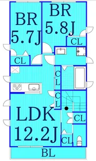 ヴェルデュール【2階】の間取り