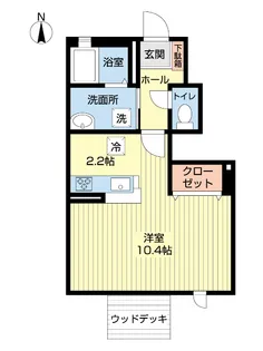 ルーチェ湘南【1階】の間取り
