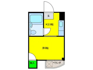 ニュ-田辺ビル【4階】の間取り