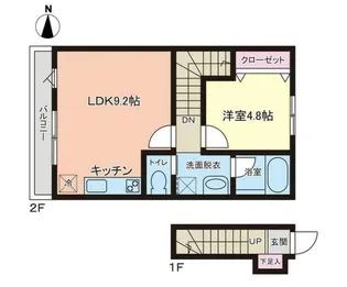 PREMORY名取駅前A【2階】の間取り