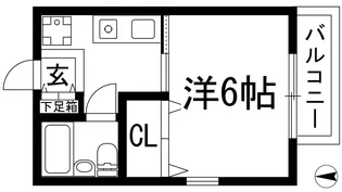 ミ・ザン・セーヌ【2階】の間取り