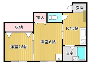エオス冨士見ビル【3階】の間取り