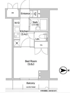 コンフォリア芝浦キャナル【2階】の間取り