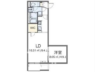 ミランダ二反田【2階】の間取り