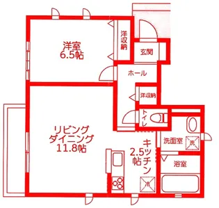 グロースラヴィーンII番館【1階】の間取り