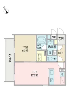 ベルプラージュ【4階】の間取り