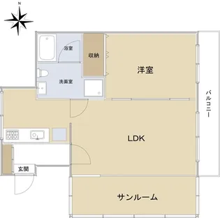 マークハーゲン【4階】の間取り