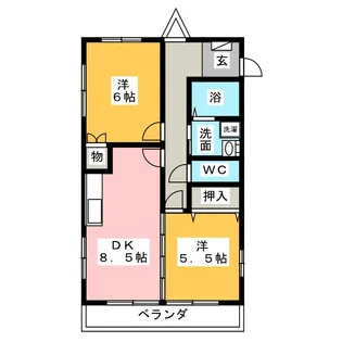 リバーサイド本郷【3階】の間取り