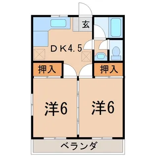 ハンザワマンション【3階】の間取り