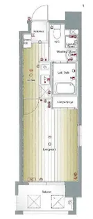 アクアシティ大博通【6階】の間取り