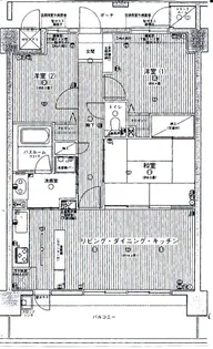 ライオンズマンション府中大須【4階】の間取り