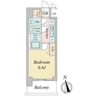 シーズンフラッツ千種【15階】の間取り