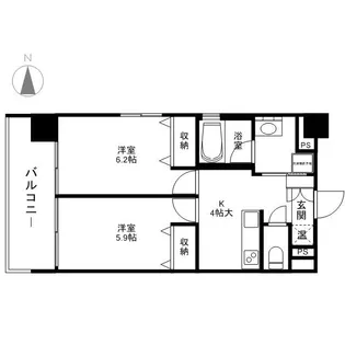 アーバンタワー西後町【4階】の間取り