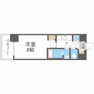 ディクス福島レジデンス【13階】の間取り