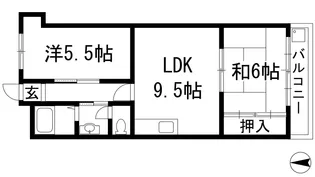 プレアール宝塚仁川【3階】の間取り