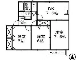 アエル乙島 A【2階】の間取り