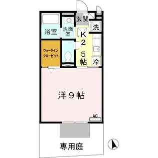 セジュールKaMiNs【1階】の間取り