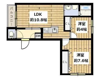 ポラリス中目黒【1階】の間取り