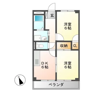 セルバ恵那【1階】の間取り