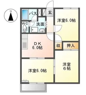 ホープスターA【2階】の間取り