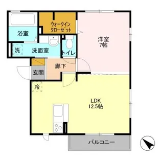 コンフォートI【2階】の間取り