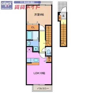 マリーナ・ヴィラ I【2階】の間取り