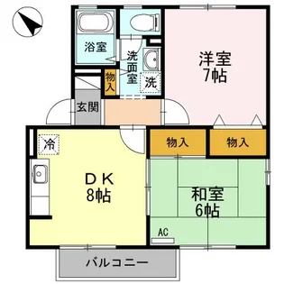 コーポアルファーIIの間取り