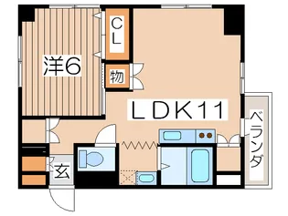 フドウ横須賀三笠ハイツ【6階】の間取り