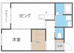 パレスニーノ北広島II【1階】の間取り