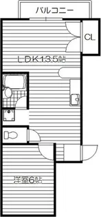 コスモコーポ北田辺【5階】の間取り