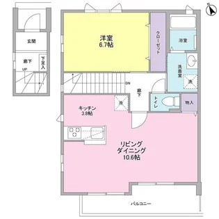 ジョイアス桜丘【2階】の間取り