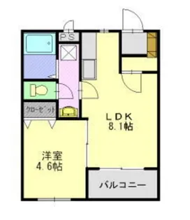 リトルオーチャード【1階】の間取り