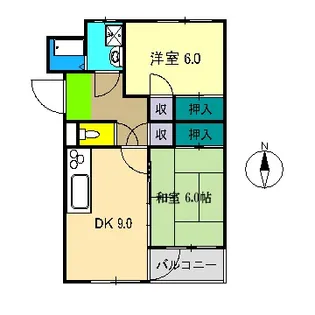 ウィンディングハウス【2階】の間取り