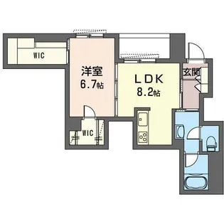 シャルール【1階】の間取り