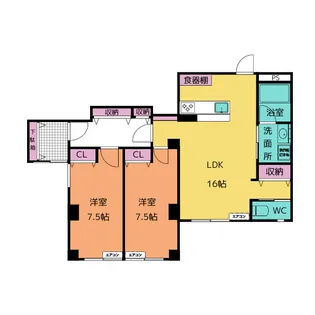 四季の里 壱番館【1階】の間取り