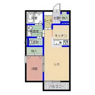 シャルマンハイム【1階】の間取り