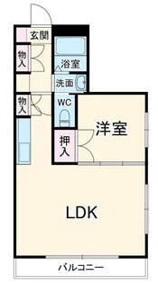 高砂ハイツ森林公園【4階】の間取り