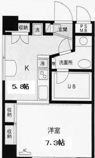 KS・DiO【6階】の間取り