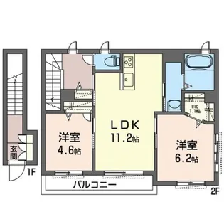 ShaMaison アフィーノIII【2階】の間取り