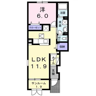 グレース【1階】の間取り