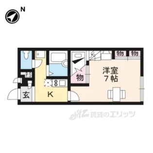 レオパレスアドリッグ【2階】の間取り