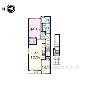 サンシャイン中曽司【2階】の間取り