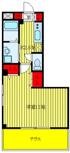 ヴェージュ ソレイユ【1階】の間取り